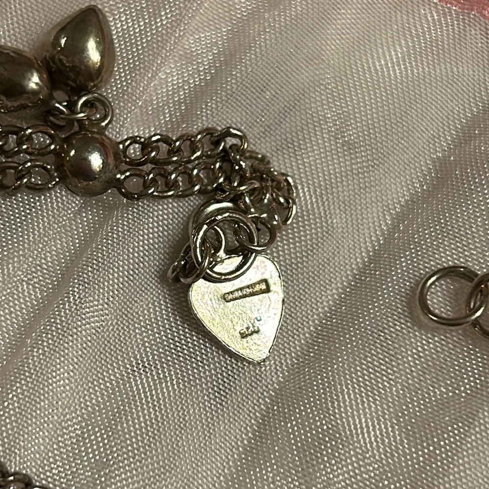 Solid Sterling Silver Anklet - image 3